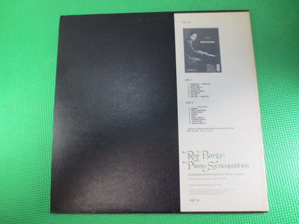 Roy Bargy – Piano Syncopations (1978) Vinyl LP