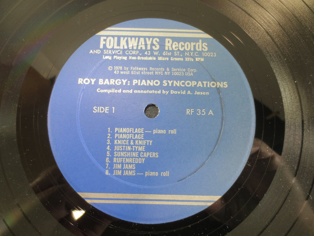 Roy Bargy – Piano Syncopations (1978) Vinyl LP
