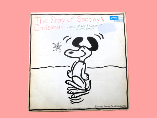 SNOOPY Record, SNOOPYS CHRISTMAS, Vintage Album, 1968 Record, Vinyl Lp