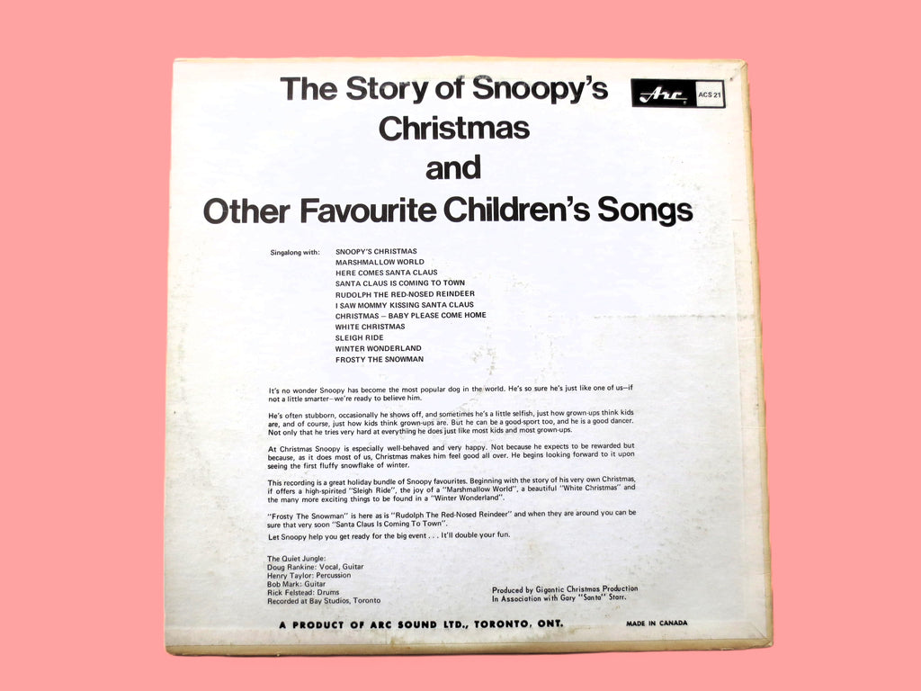 Snoopy’s Christmas – The Quiet Jungle (1968) Vinyl LP