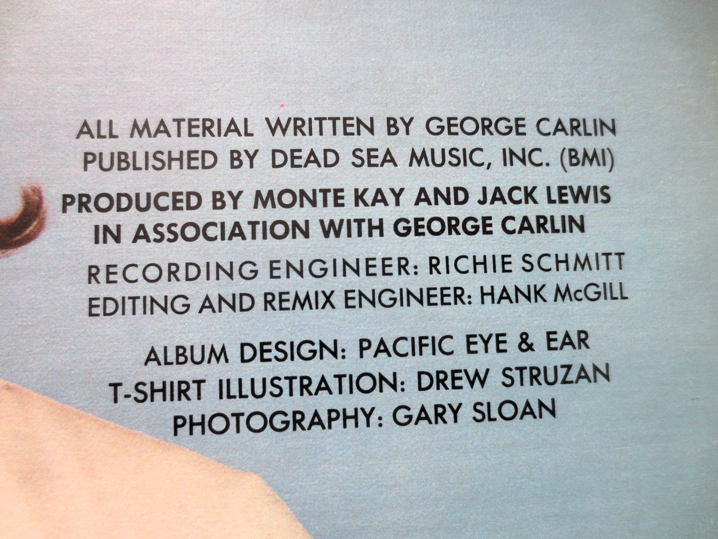 GEORGE CARLIN, Toledo Window Box, Comedy Album, 1974 Record, Vinyl Lp