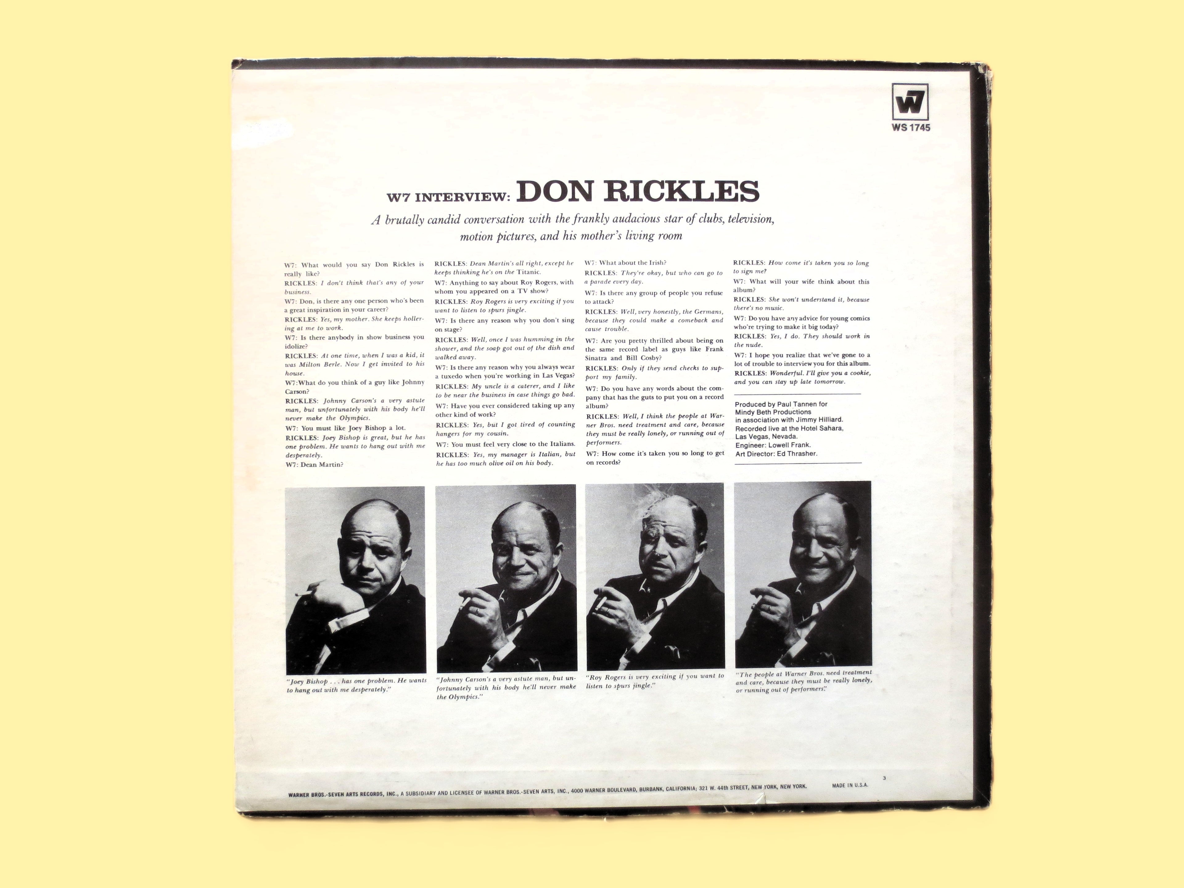 DON RICKLES, Hello Dummy, Debut Record, Comedy Records, Vintage Album, 1968 Records, Vinyl Lp