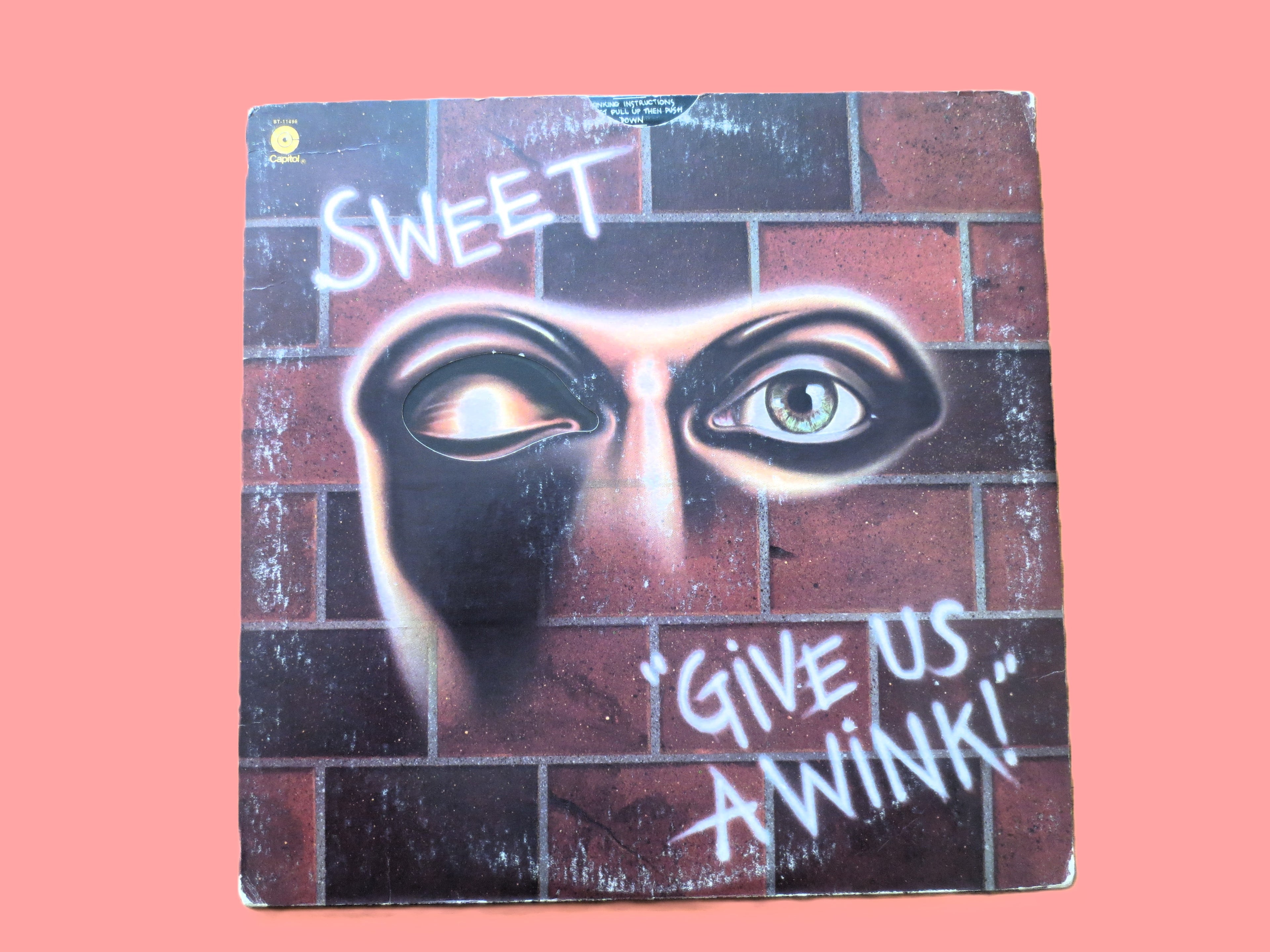The SWEET, Give Us A Wink, Vintage  Album, 1976 Record, Vinyl Lp