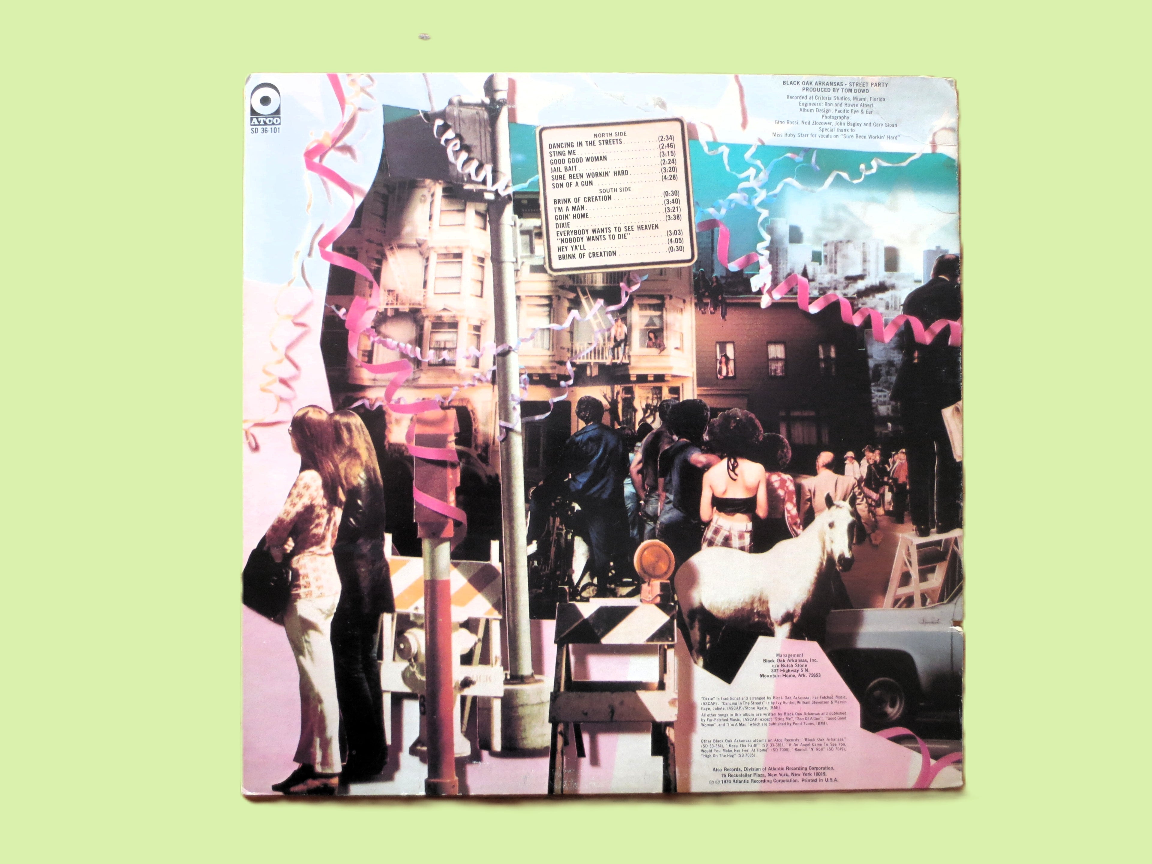 BLACK OAK ARKANSAS, Street Party, Vintage Album, 1974 Record, Vinyl Lp