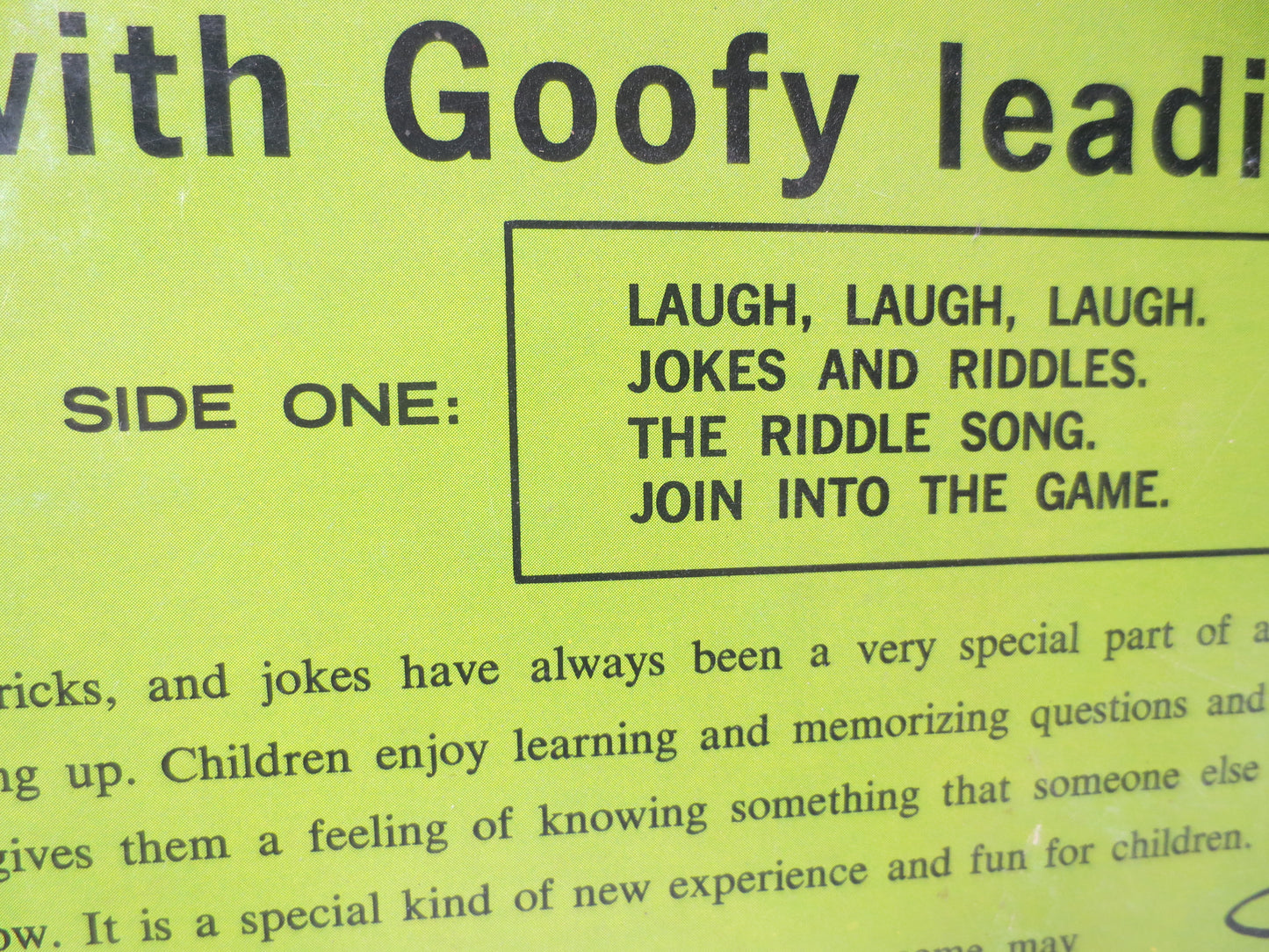 WALT DISNEY Records, Childrens RIDDLES, Disney Songs, Disney Albums, Disney Records, Disney Vinyl, Records, 1964 Records