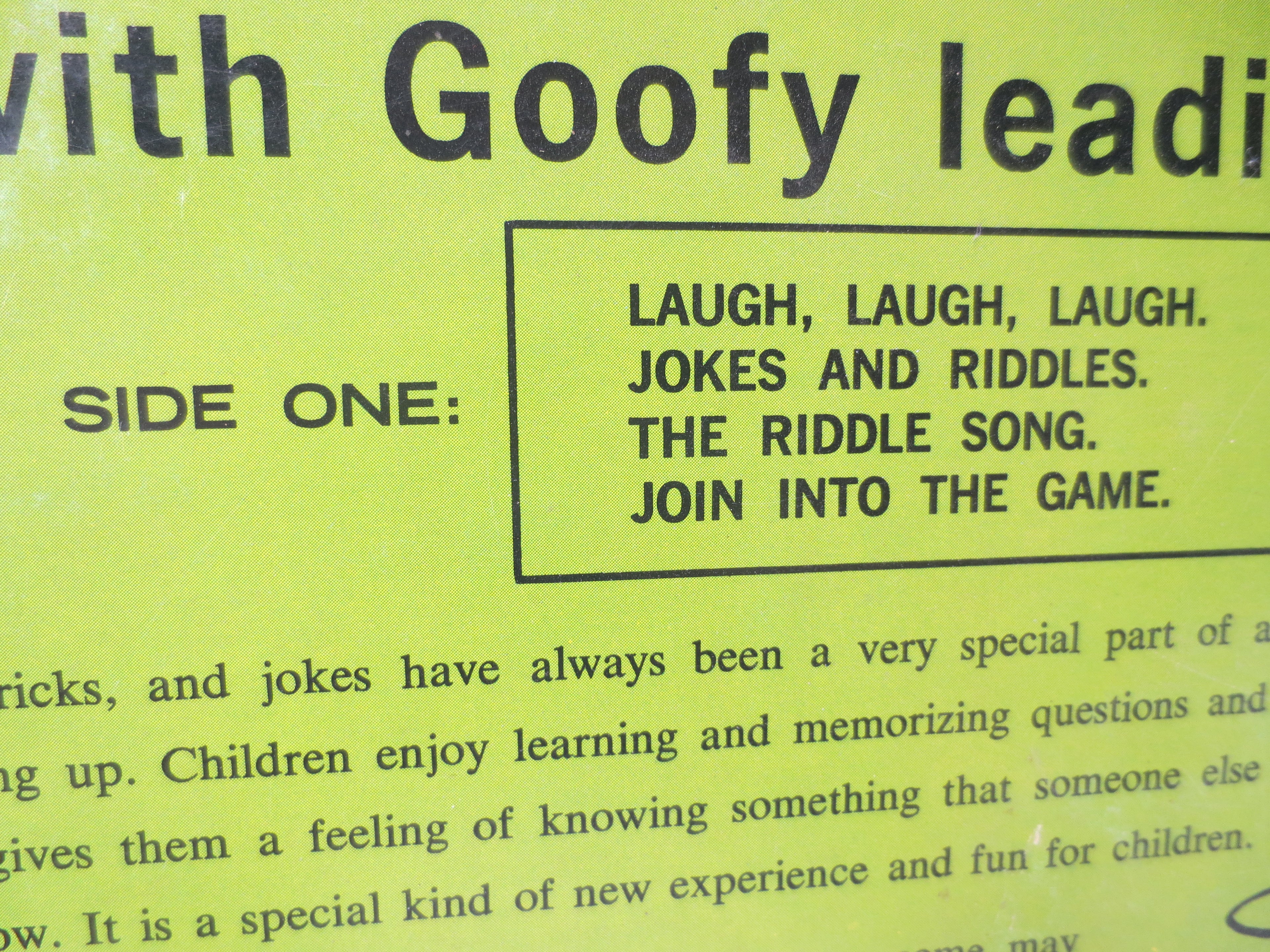 WALT DISNEY Records, Childrens RIDDLES, Disney Songs, Disney Albums, Disney Records, Disney Vinyl, Records, 1964 Records