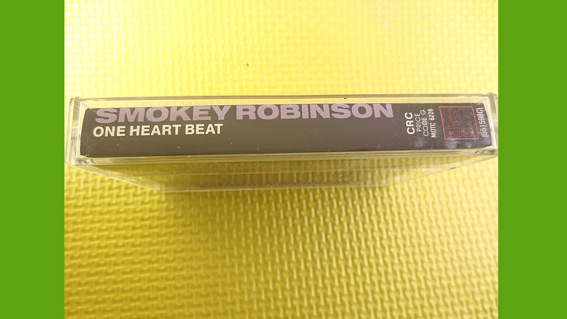 SMOKEY ROBINSON, One Heartbeat, 1987 Cassette Tape, Vintage Cassette