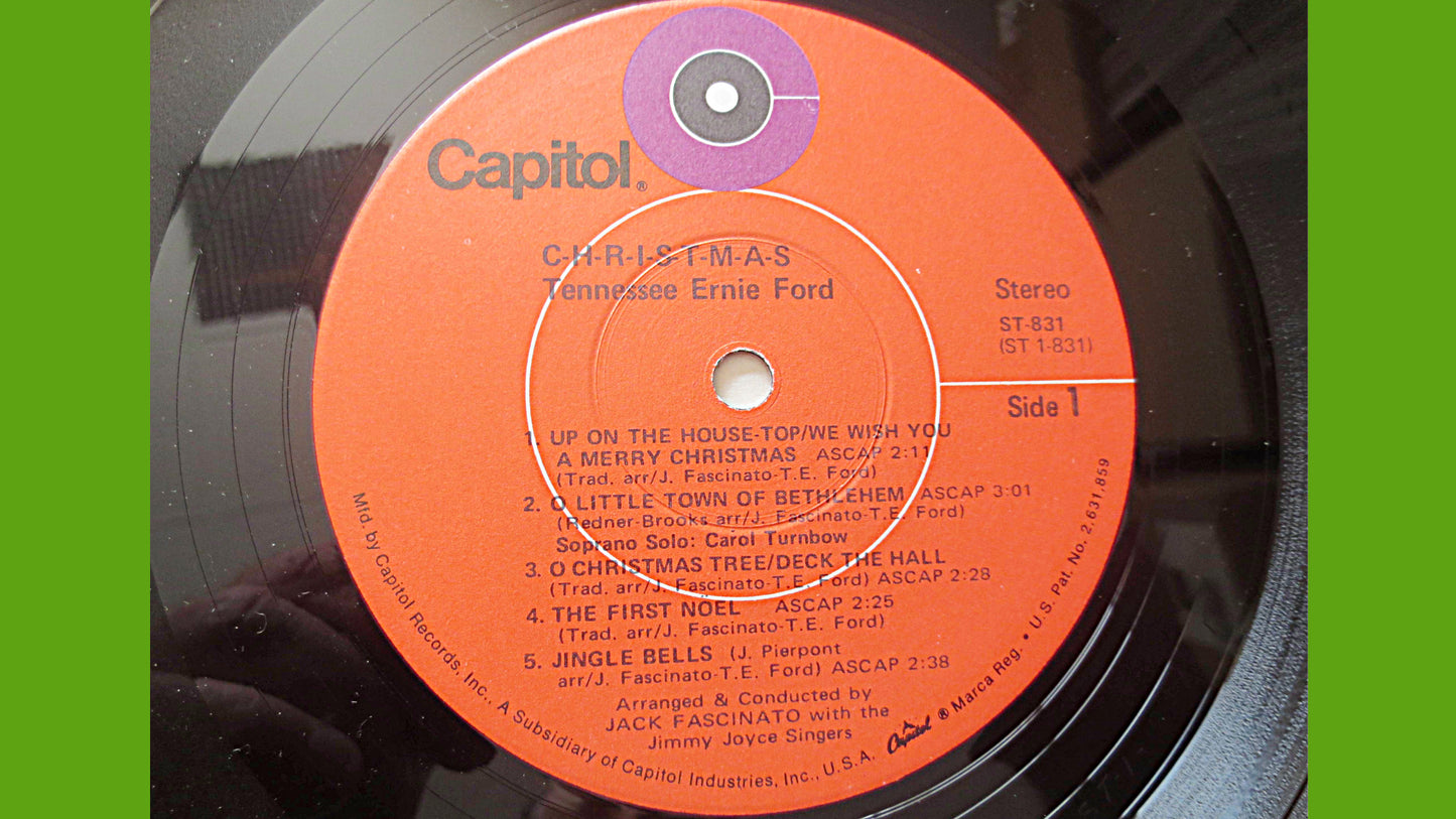 TENNESSEE ERNIE FORD, Christmas Records, Christmas Music, Christmas Albums, Christmas lps, Lps, Vinyl Records, 1971 Records
