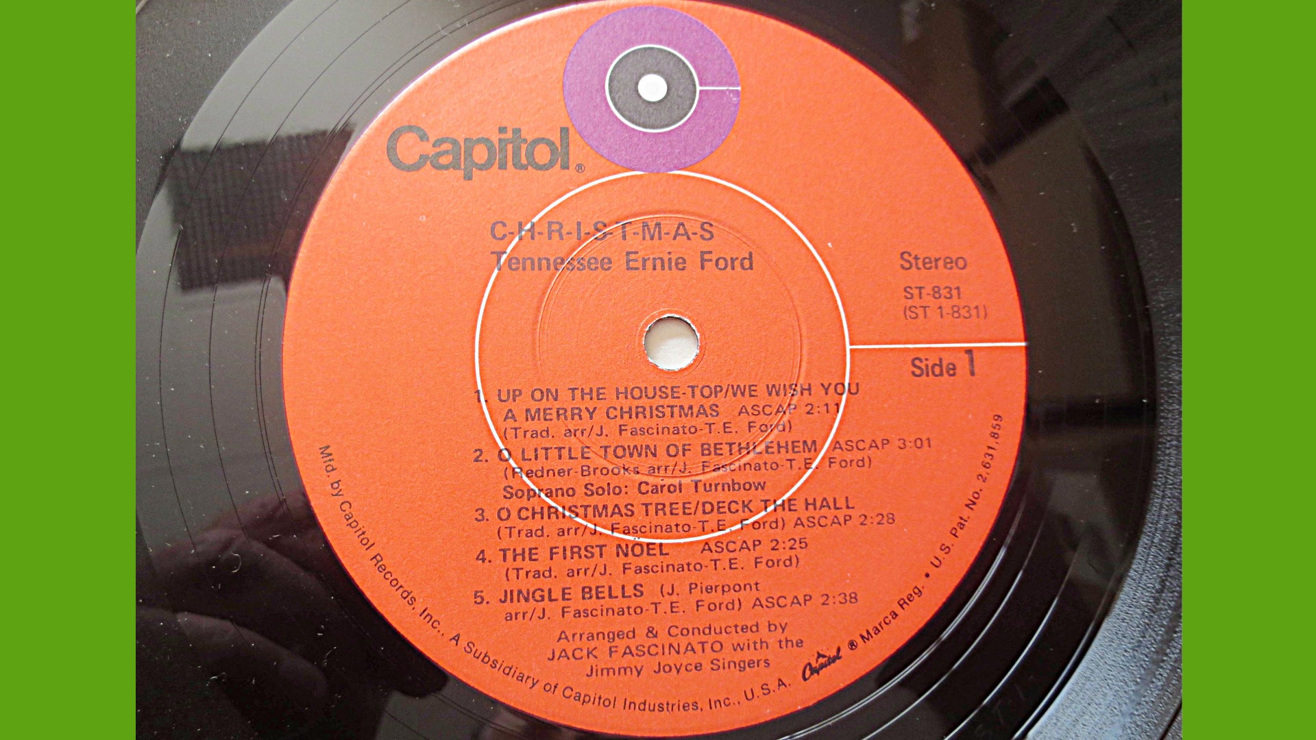 TENNESSEE ERNIE FORD, Christmas Album, 1971 Record, Vinyl Lp