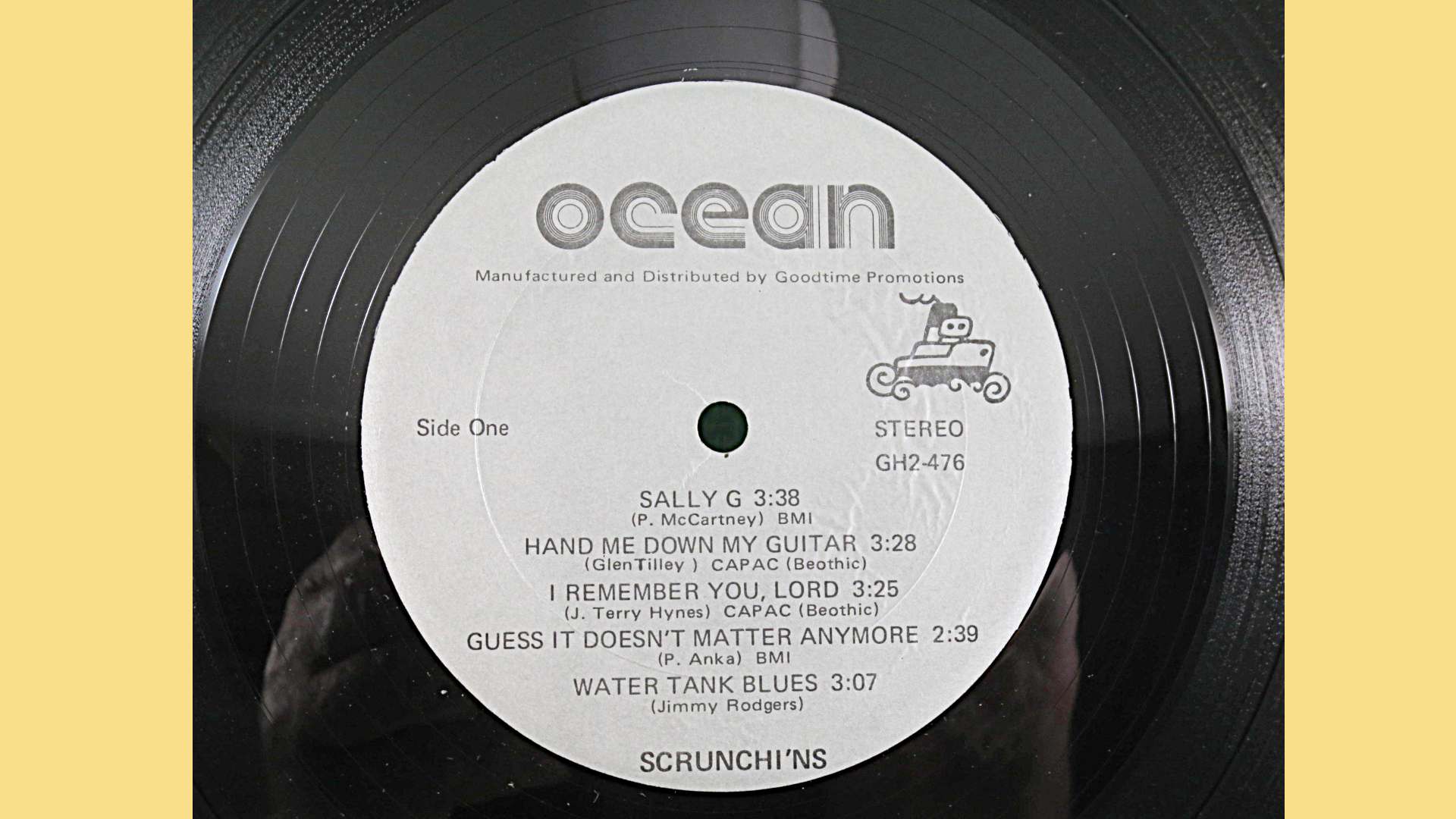 SCRUNCHI'NS, J TERRY HYNES, Country Records, Folk Albums, Folk Music, Scrunchi'ns Lp, Scrunchi'ns Albums, Scrunchi'ns Records, 1968 Records