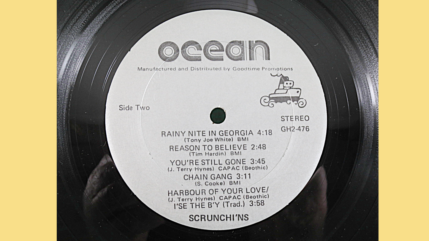 SCRUNCHI'NS, J TERRY HYNES, Country Records, Folk Albums, Folk Music, Scrunchi'ns Lp, Scrunchi'ns Albums, Scrunchi'ns Records, 1968 Records