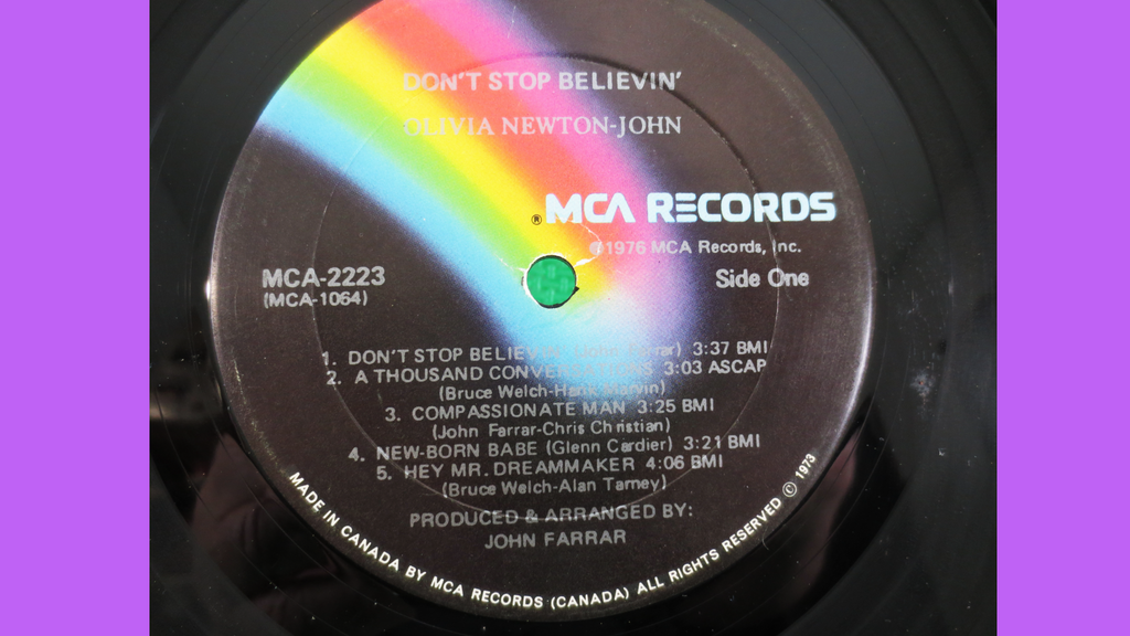Olivia Newton-John – Don’t Stop Believin’ (1976) Vinyl LP