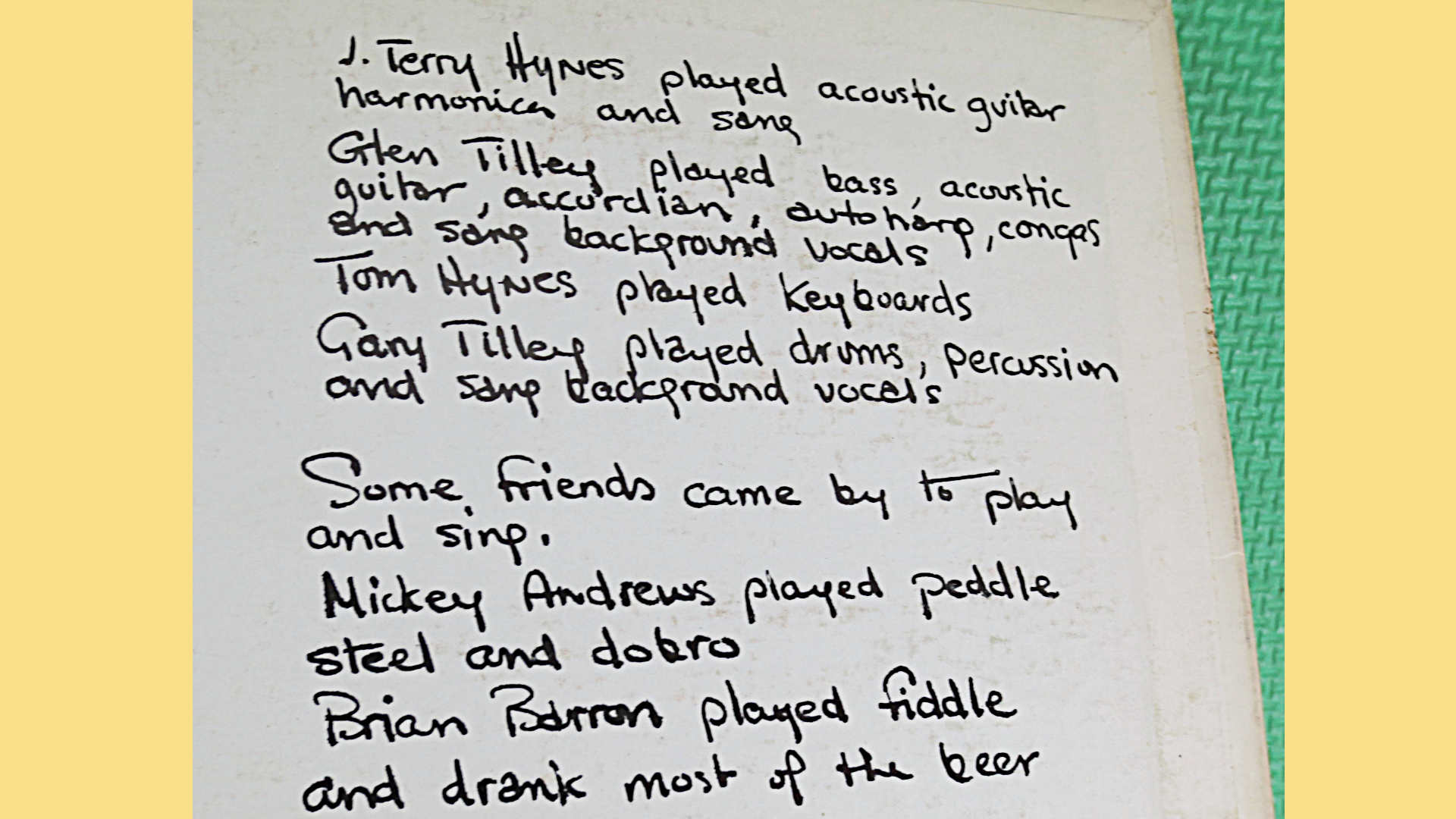 SCRUNCHI'NS, J TERRY HYNES, Country Records, Folk Albums, Folk Music, Scrunchi'ns Lp, Scrunchi'ns Albums, Scrunchi'ns Records, 1968 Records