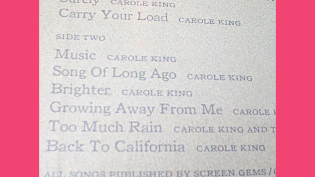 Carole King – Music (1971) Vinyl LP
