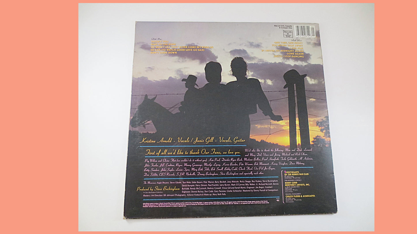 SWEETHEARTS of the RODEO, SWEETHEARTS Record, One Time One Night, Country Music Lp, Classic Country Lp, Country, Vintage Record, 1987 Record