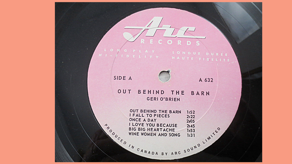 Geri O'Brien – Out Behind the Barn (1959) Vinyl LP