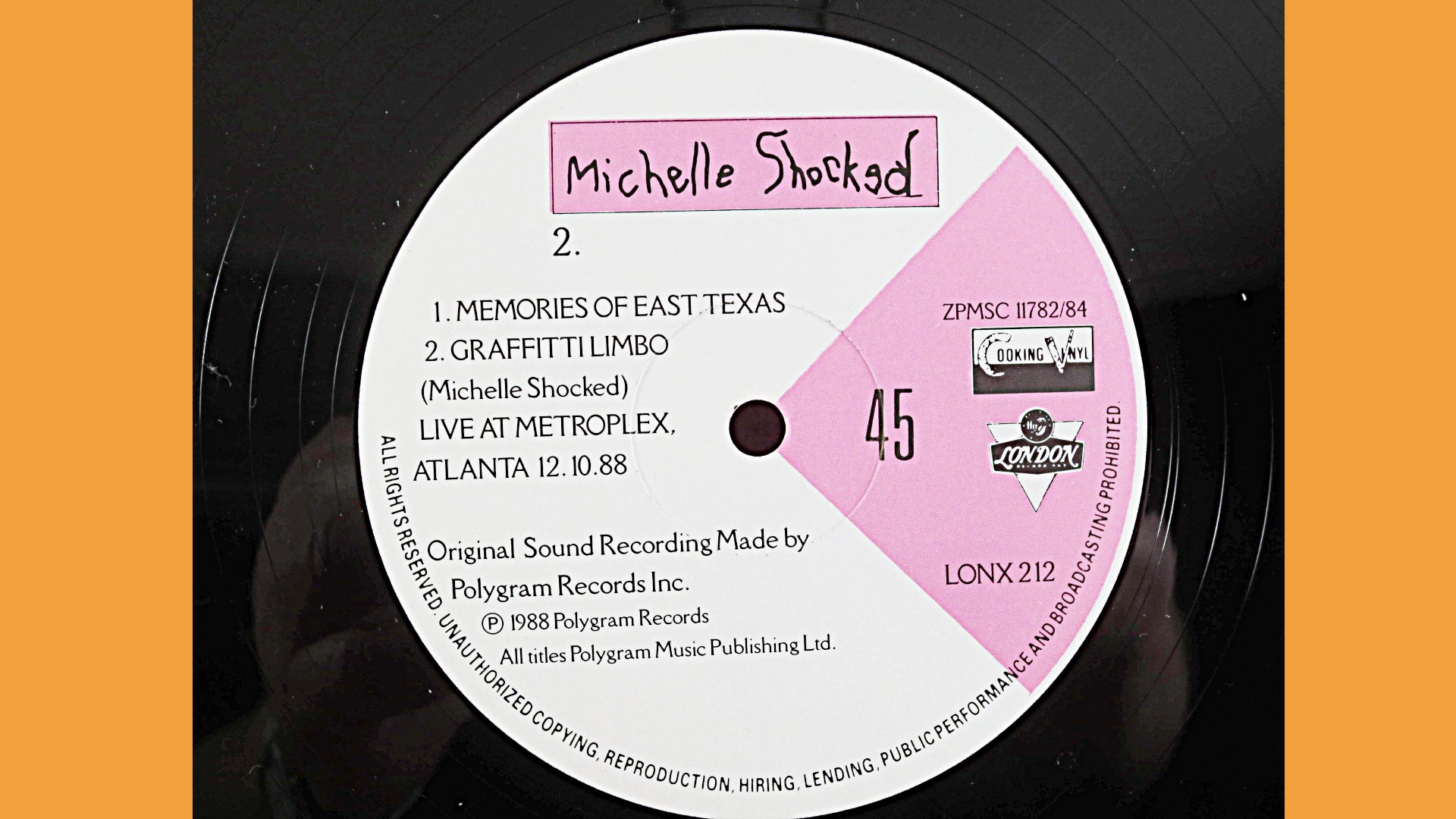 Michelle Shocked – If Love Was a Train (1988) Vinyl EP