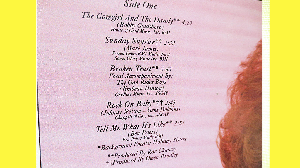 Brenda Lee – Greatest Country Hits (1982) Vinyl LP
