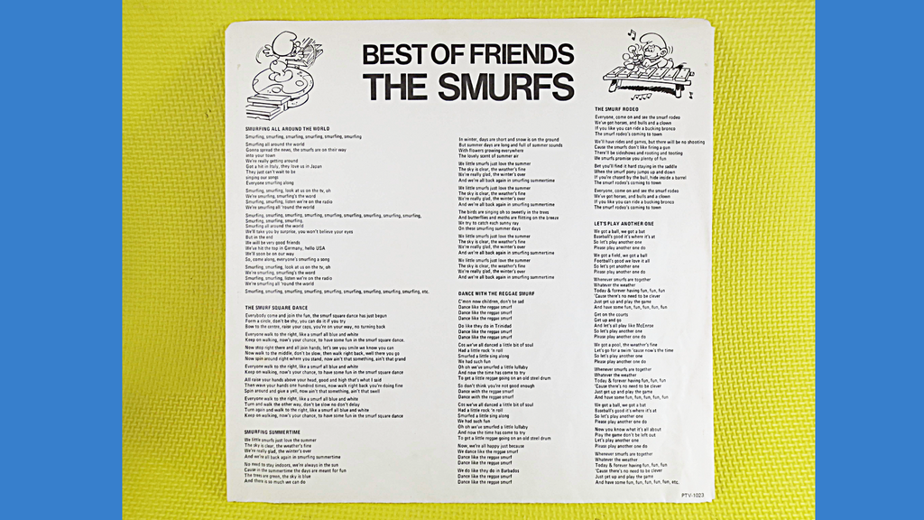 The Smurfs – Best of Friends (1982) Vinyl LP