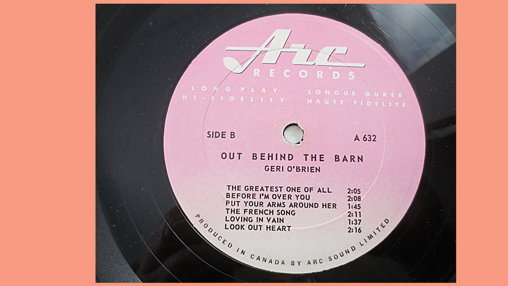 Geri O'Brien – Out Behind the Barn (1959) Vinyl LP