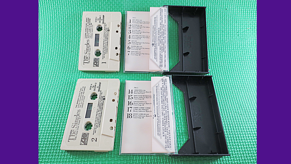 ABBA – The Singles: The First Ten Years (1985) 2xCassette