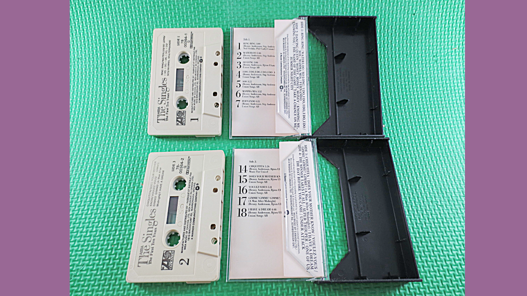 ABBA – The Singles: The First Ten Years (1985) 2xCassette