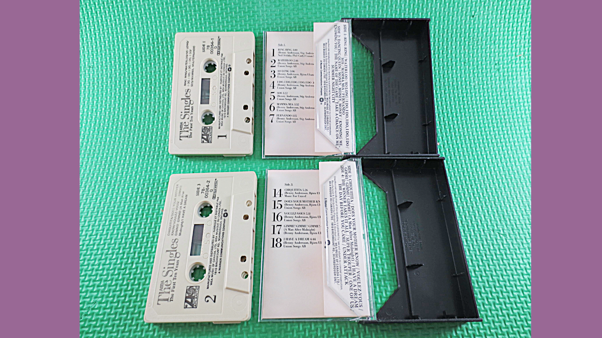 ABBA – The Singles: The First Ten Years (1985) 2xCassette