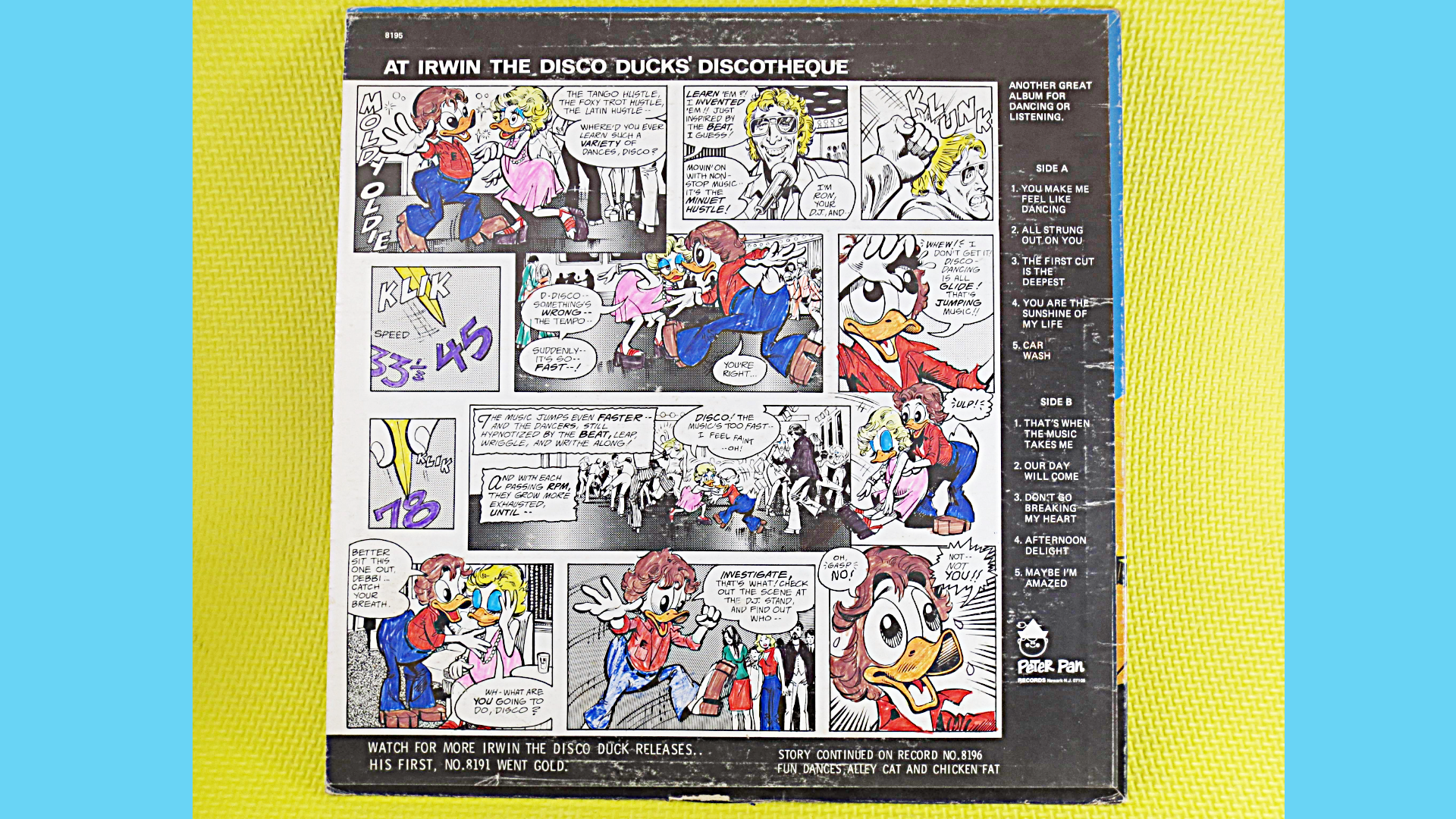 IRWIN the DISCO DUCK, Big Hits Dance Party, 1980 Record, Novelty Songs