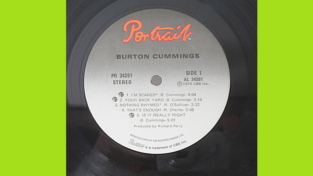 Burton Cummings – Burton Cummings (1976) Vinyl LP