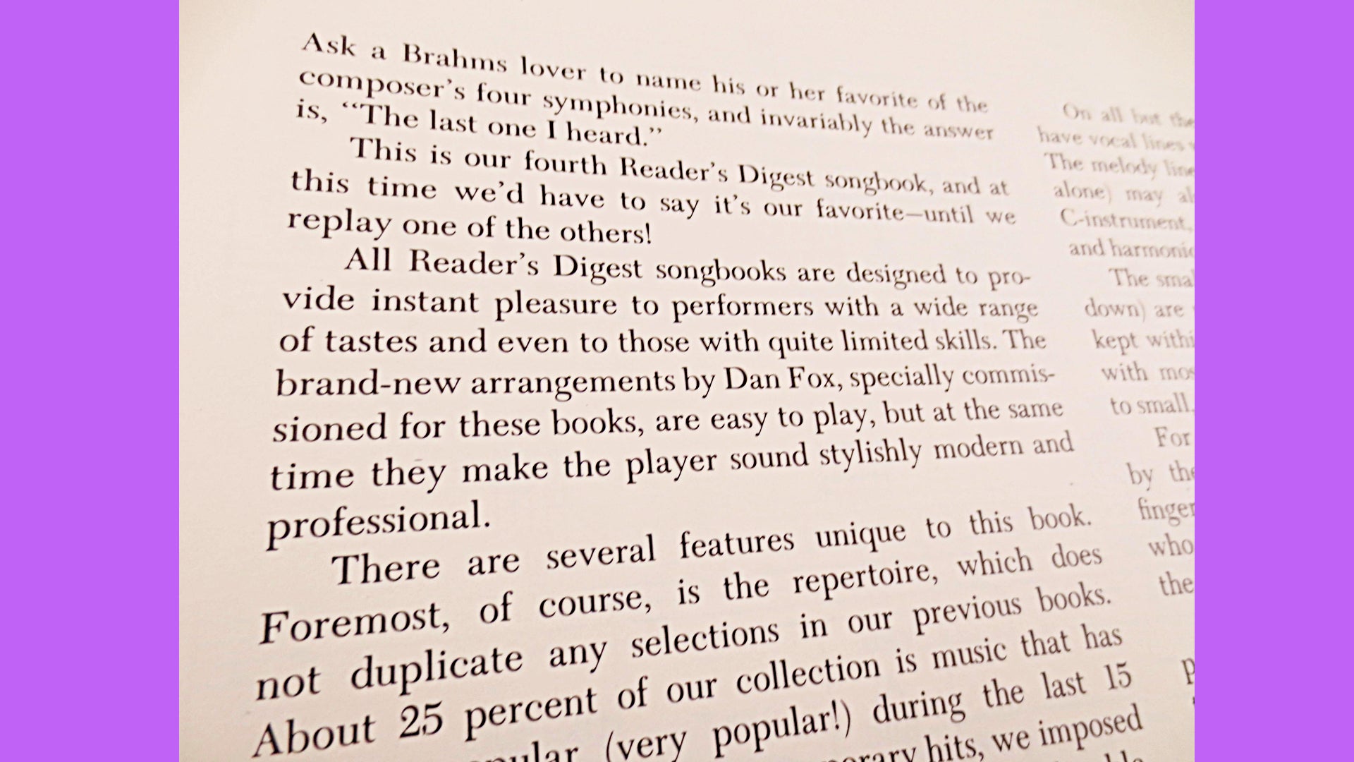 Reader's Digest SONGBOOK, SHEET MUSIC, Festival of Popular Songs, 1977 Music Book