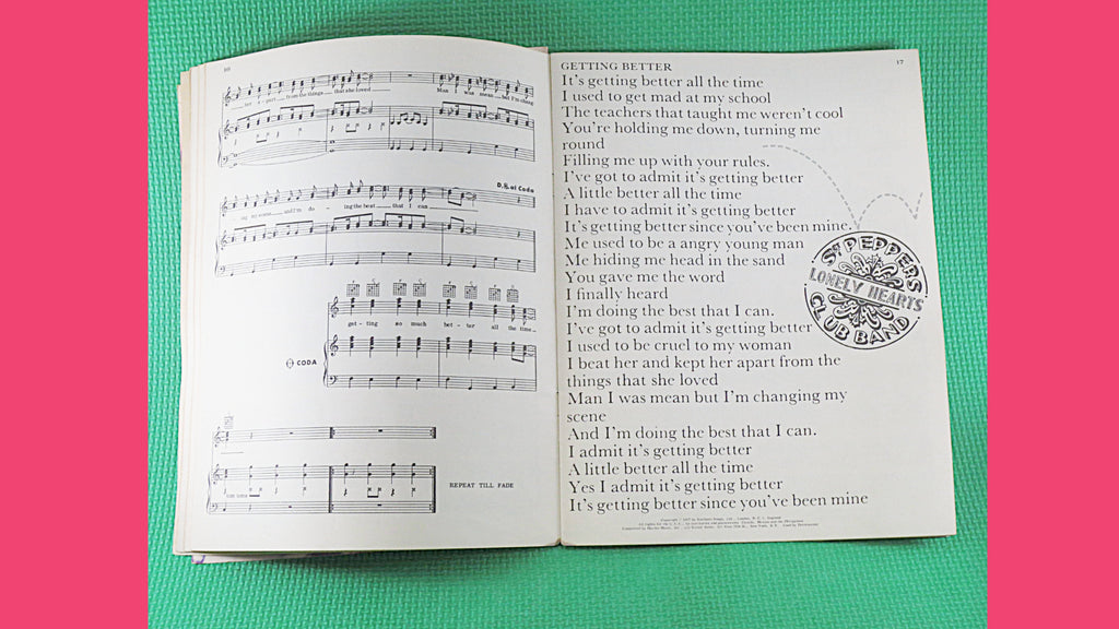 The Beatles – Sgt. Pepper's Lonely Hearts Club Band Sheet Music Book (1967)