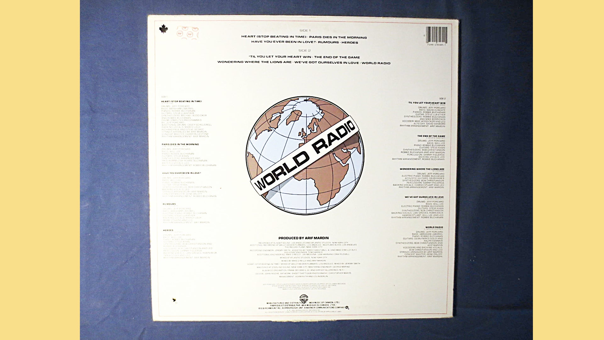 Leo Sayer – World Radio (1982) Vinyl LP