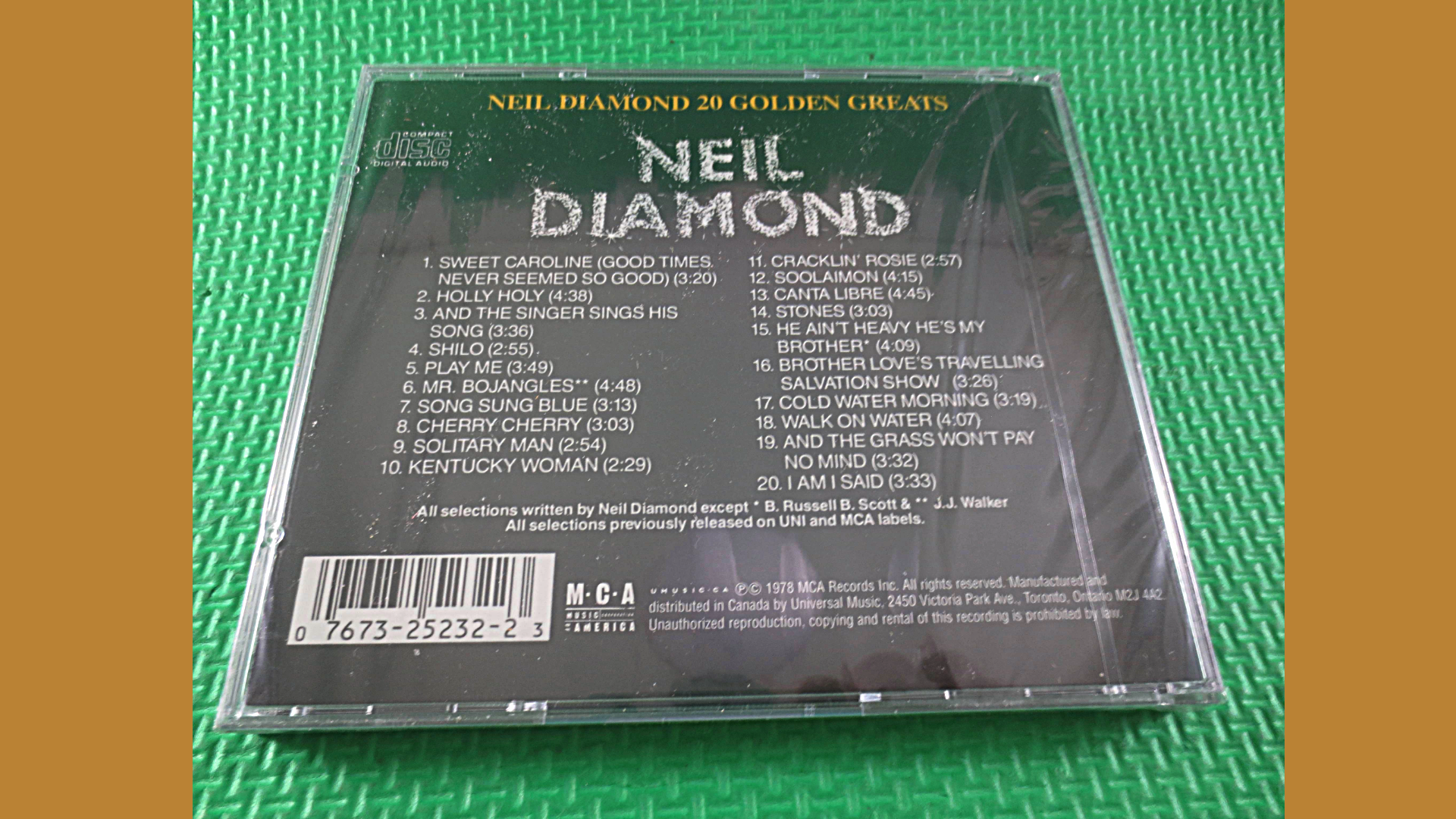 Neil Diamond – 20 Golden Greats CD — Factory Sealed