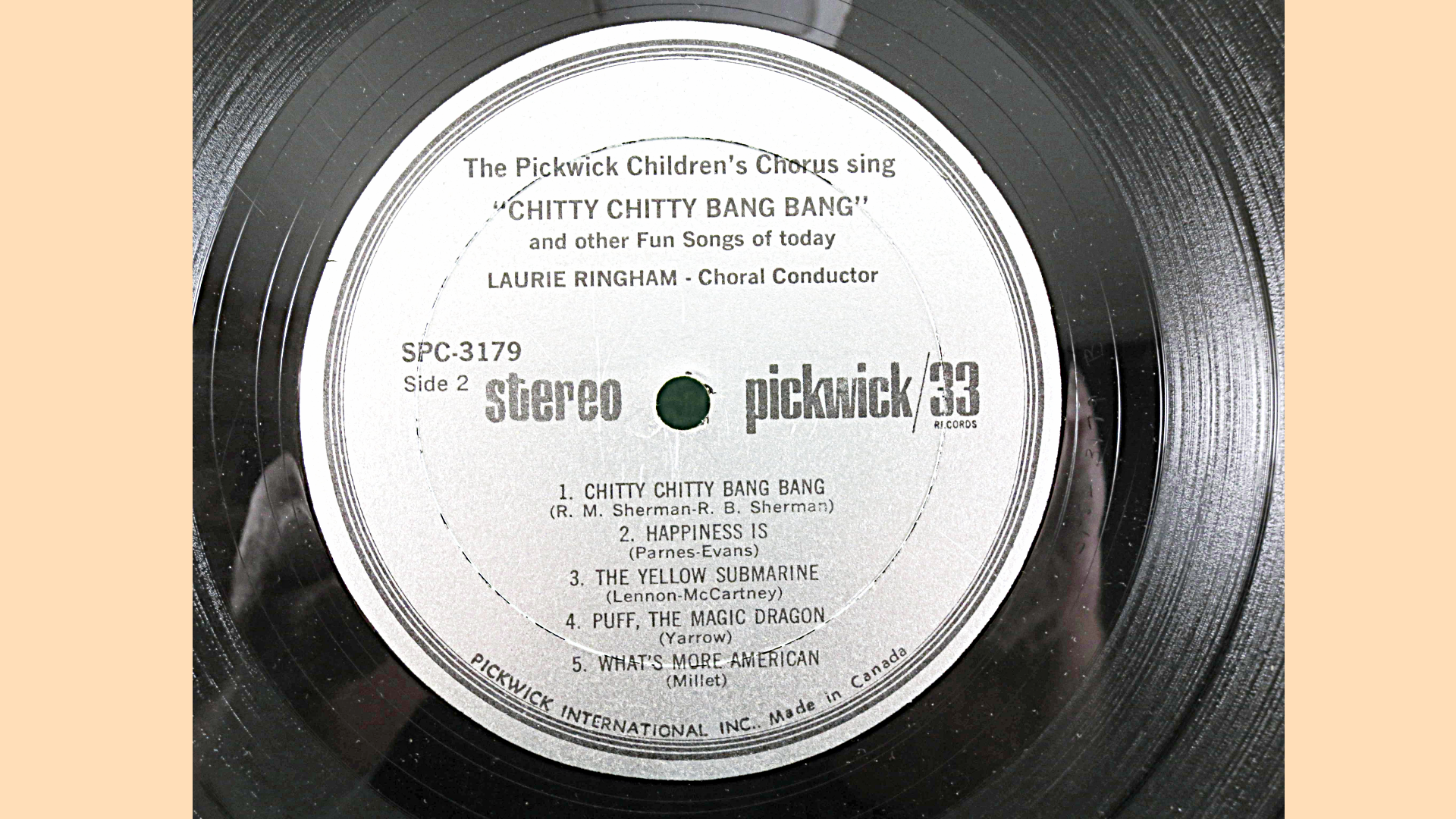 Pickwick Children's Chorus – Children's Album (1971) Vinyl LP