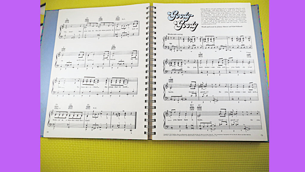 Reader's Digest SONGBOOK, SHEET MUSIC, Festival of Popular Songs, 1977 Music Book