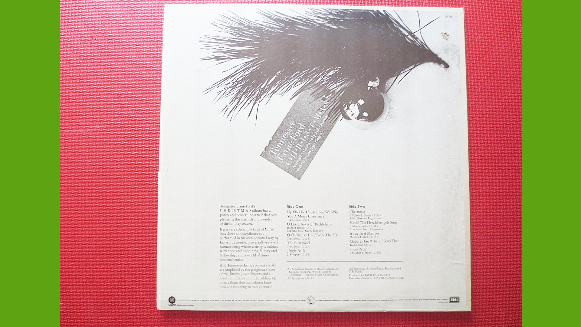 TENNESSEE ERNIE FORD, Christmas Album, 1971 Record, Vinyl Lp