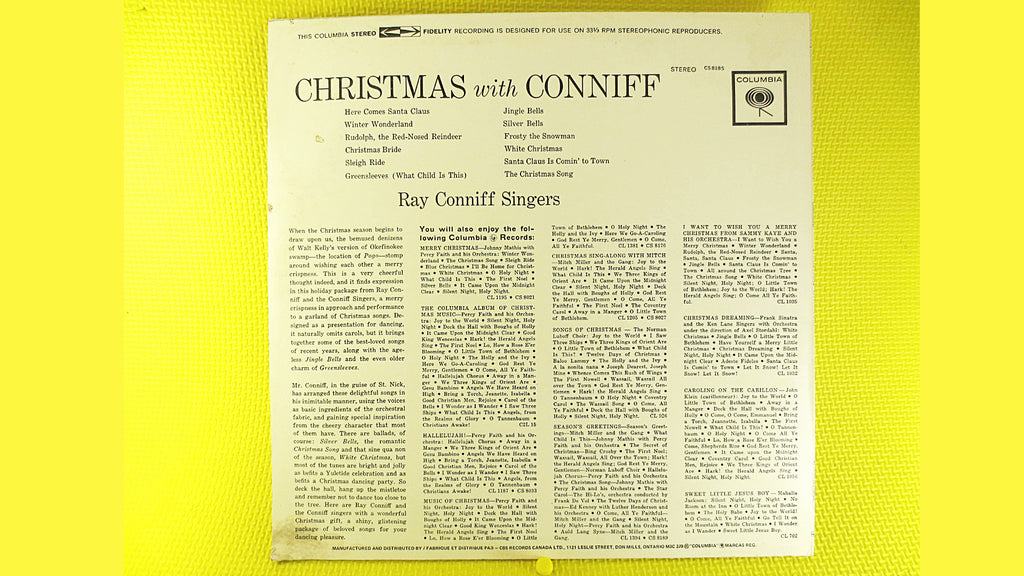 Ray Conniff Singers – Christmas with Conniff (1959) Vinyl LP