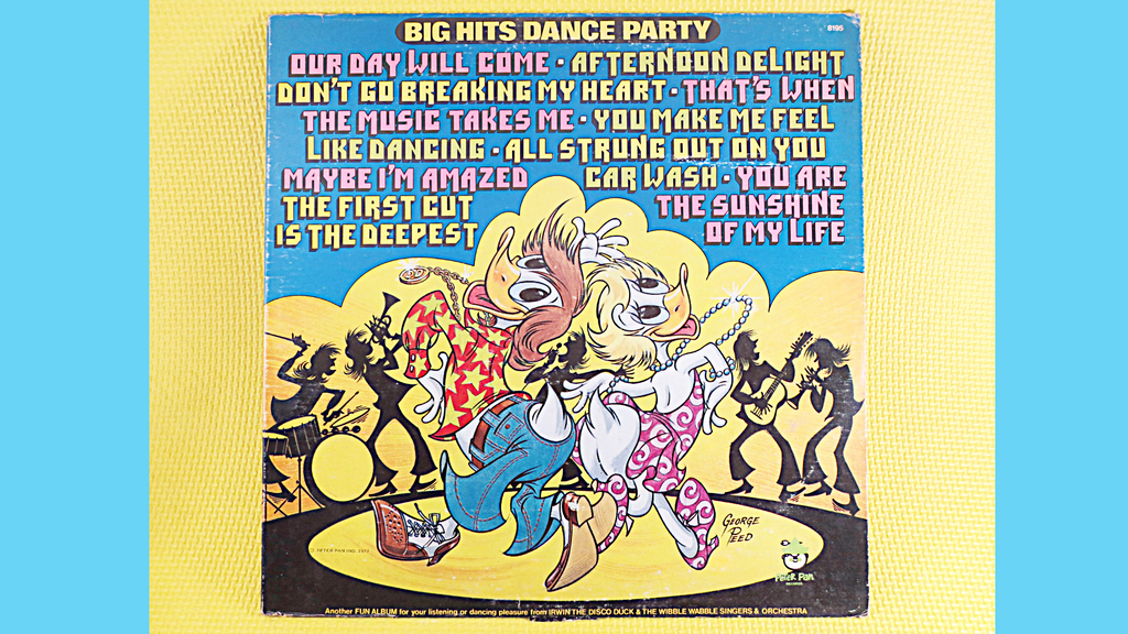 IRWIN the DISCO DUCK, Big Hits Dance Party, 1980 Record, Novelty Songs