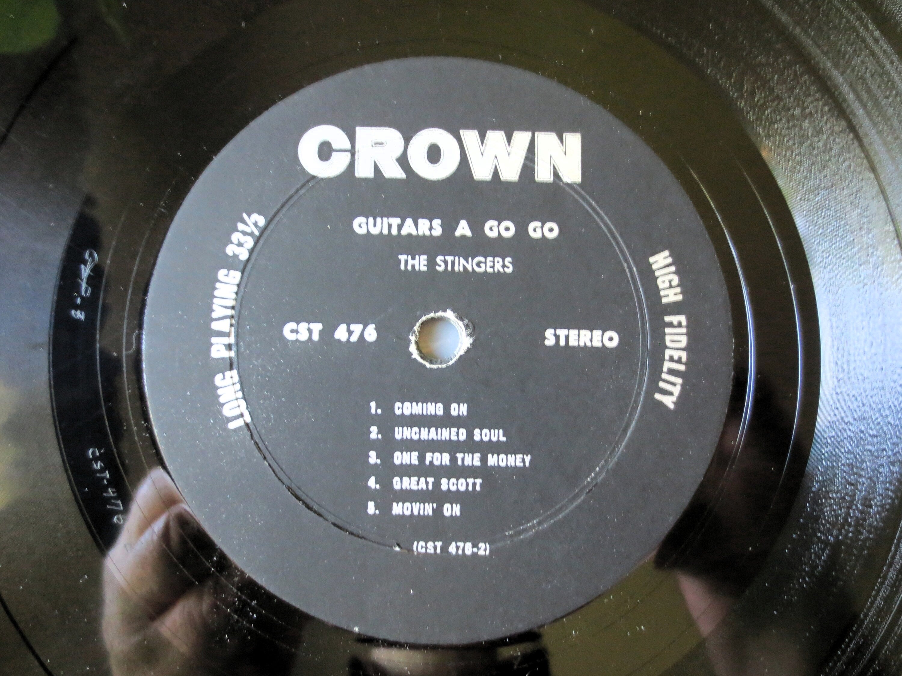 The STINGERS, Guitars A Go Go, Vintage Album, 1964 Record, Vinyl Lp