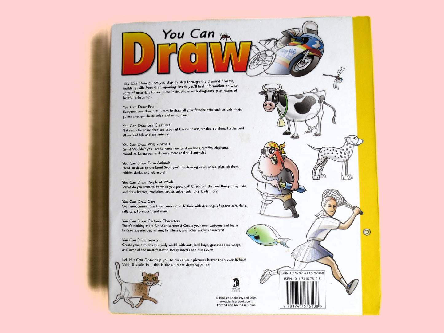 YOU CAN DRAW, Over 100 Drawings, Learn to Draw Book, Drawing Cartoons Book, Drawing Cars Book, How to Draw Book, Drawing Book, Vintage Book