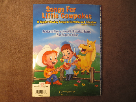 Songs for Little Cowpokes – Children’s Songbook with CD