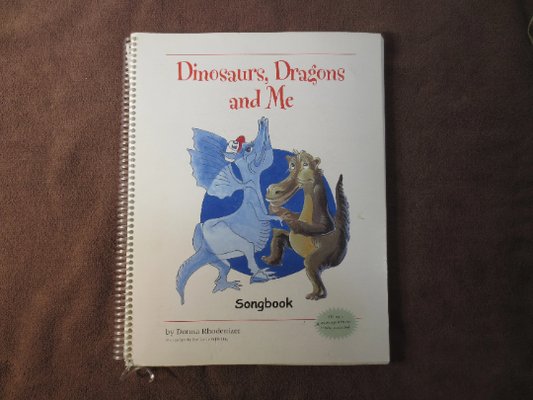 Vintage Books, DINOSAURS, DRAGONS and Me, CHILDRENS Songs, Sheet Music, Music Books, Kids Music Book, Kids Songs, Kids Sheet Music