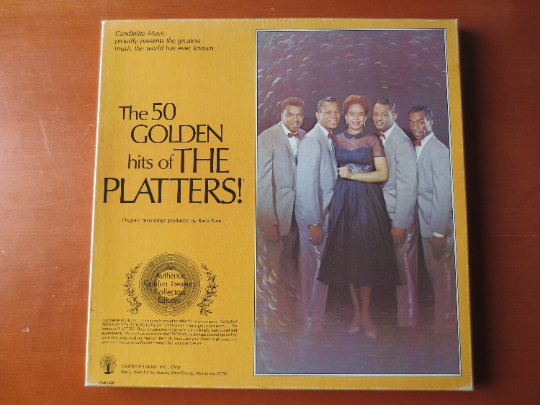 The PLATTERS, 50 Golden Hits, 4-Record Box Set, 1975 Record, Vinyl Lp
