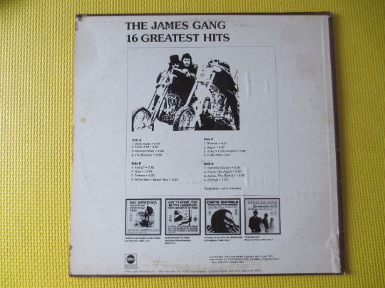 The James Gang – 16 Greatest Hits (1973) Vinyl 2xLP