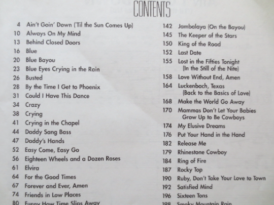 The Best Country Songs Ever – Sheet Music Book (Piano/Vocal/Chords)