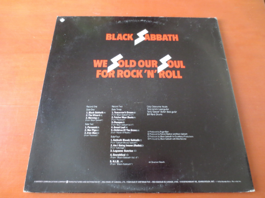 Black Sabbath – We Sold Our Soul for Rock 'N' Roll (1975) Vinyl 2xLP