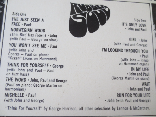 The Beatles – Rubber Soul (1966) Vinyl LP