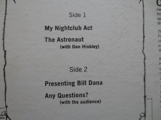 Bill Dana as José Jiménez – José Jiménez the Astronaut (1961) Vinyl LP