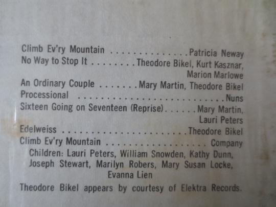 The Sound of Music – Original Broadway Cast featuring Mary Martin (1959) Vinyl LP