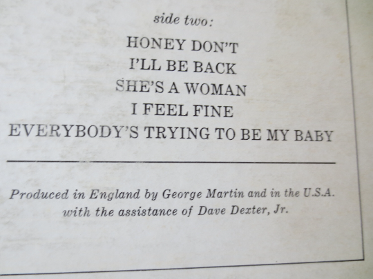 The BEATLES, BEATLES '65, 1964 Record, Vintage Vinyl Lp